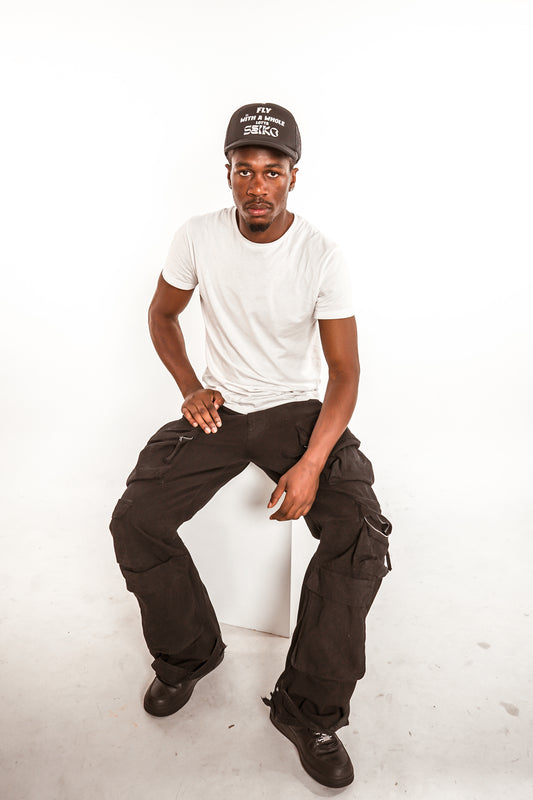 Corrupt Black Trucker Cap