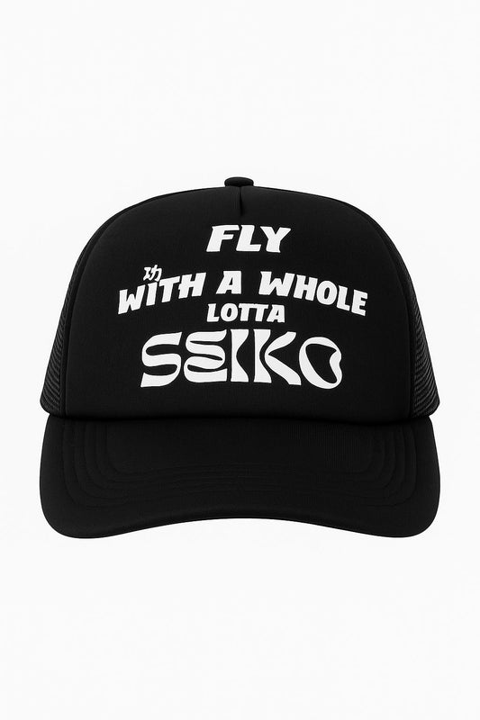 Corrupt Black Trucker Cap